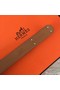 Hermes original epsom leather Kelly belt H069854 pink silver plated metal Replica