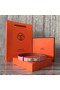 Hermes original epsom leather Kelly belt H069854 pink silver plated metal Replica