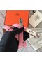 Hermes original epsom leather Kelly belt H069854 pink silver plated metal Replica