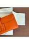 Hermes Original jige swift Leather Clutch 37088 Orange Replica