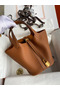 Hermes Picotin Lock 18 Handmade Bag in Gold Clemence Leather Replica