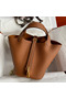 Hermes Picotin Lock 18 Handmade Bag in Gold Clemence Leather Replica