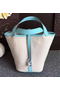 Hermes Picotin Lock 18cm Bag Canvas HPL8618T Light Blue Replica