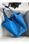 Hermes Picotin Lock 22 Handmade Bag in Mykonos Clemence Leather Replica