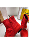 Hermes Red Suede Saint Honore Ankle Boots Replica