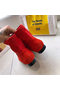 Hermes Red Suede Saint Honore Ankle Boots Replica