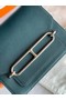 Hermes Roulis 19cm Evercolor 9D H9003 Lake water blackish green&Silver Replica