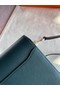 Hermes Roulis 19cm Evercolor 9D H9003 Lake water blackish green&Silver Replica