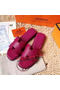 Hermes Slipper Calfskin Leather HO0476 Rose Replica