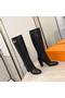 Hermes Story Boots In Black Calfskin Leather Replica