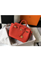 Hermes Birkin 25cm Bag In Red Clemence Leather GHW Replica