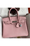 Hermes Birkin 30 Retourne Handmade Bag In Rose Sakura Epsom Calfskin Replica