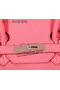 Hermes Birkin 35CM Tote Bag Pink Original Grainy Leather H35 Silver Replica