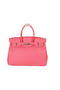 Hermes Birkin 35CM Tote Bag Pink Original Grainy Leather H35 Silver Replica