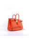 Hermes Birkin 35CM Tote Bags Orange Grainy Leather H-35 Gold Replica