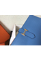 Hermes Blue Jean Epsom Bearn Gusset Wallet Replica