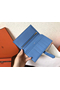 Hermes Blue Jean Epsom Bearn Gusset Wallet Replica