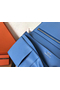 Hermes Blue Jean Epsom Bearn Gusset Wallet Replica