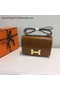 Hermes Constance Bag Croco Leather H9978C Wheat Replica