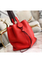 Hermes Licol 17cm Bag In Red Evercolor Calfskin Replica