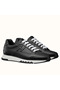 Hermes Men's Trail Sneakers In Black Calfskin Leather Replica