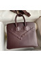 Hermes Shadow Birkin 25 Limited Edition Bag In Chocolat Swift Calfskin Replica