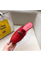 Hermes Trocadero Mules In Red Goatskin Replica
