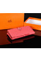 Hermes Bearn Japonaise Bi-Fold Wallet Original Leather A1018 Pink Replica