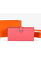 Hermes Bearn Japonaise Bi-Fold Wallet Original Leather A1018 Pink Replica