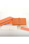 Hermes Bearn Japonaise Smooth Leather Tri-Fold Wallet H308 Orange Replica