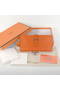 Hermes Bearn Japonaise Smooth Leather Tri-Fold Wallet H308 Orange Replica
