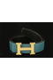 Hermes Belt HB5208 Light Blue Gold Replica