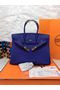 Hermes Birkin 35CM 30CM Tote Bag Grainy Leather H35H30 Blue Replica