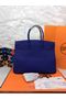 Hermes Birkin 35CM 30CM Tote Bag Grainy Leather H35H30 Blue Replica