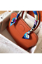 Hermes Bolide 35 Handmade Bag In Orange Clemence Leather Replica