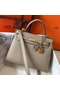 Hermes Kelly 25cm Sellier Bag In Tourterelle Epsom Leather Replica