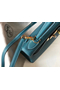 Hermes Kelly 32cm Bag In Blue Jean Clemence Leather GHW Replica