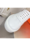 Hermes Men's Quicker Sneakers In White Calfskin Replica
