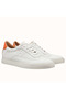 Hermes Men's Quicker Sneakers In White Calfskin Replica