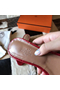 Hermes Oasis Sandals In Red Shiny Niloticus Crocodile Replica