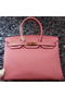 Hermes Birkin 35CM Tote Bag Litchi Leather HB35GL Pink Replica