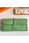 Hermes Jige Elan 29 Clutch Bag In Vert Criquet Swift Calfskin Replica