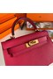 Hermes Kelly 19cm Shoulder Bags Epsom Leather KL19 Gold hardware rose Replica