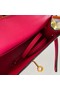 Hermes Kelly 19cm Shoulder Bags Epsom Leather KL19 Gold hardware rose Replica