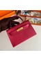 Hermes Kelly 19cm Shoulder Bags Epsom Leather KL19 Gold hardware rose Replica