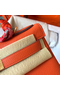Hermes Kelly Retourne 28 Handmade Bag In Orange Clemence Leather Replica