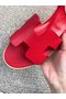 Hermes lady leather Sandals HO844OMF-3 Replica