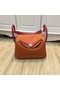 Hermes Lindy 30CM Original Leather Shoulder Bag LD30 Orange&Red Replica