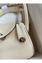 Hermes Mini Lindy Handmade Bag In Nata Clemence Leather Replica