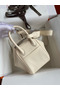 Hermes Mini Lindy Handmade Bag In Nata Clemence Leather Replica